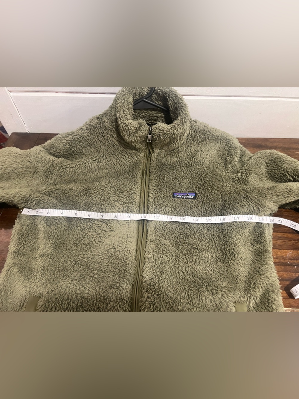 Patagonia Olive Green Women's Los Gatos Zipup Fleece Jacket WornWear - Picture 11 of 11